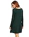ROMWE Women's Crew Neck Long Sleeve Casual Loose Tshirt Dress Tunic Tops