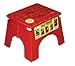 B&R Plastics 101-6R-RED EZ Foldz Step Stool