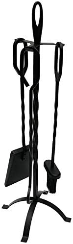 薪ラック 暖炉4ピースツールセット スタンド ポーカー 新作からsaleアイテム等お得な商品 満載 シャベル ほうき付き ハースファイヤーログホルダー 頑丈なストーブアクセサリー プラウ