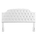 Dorel Living Lyric Button Tufted Faux Leather King Headboard, White