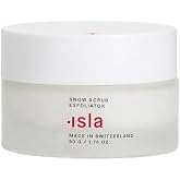 ISLA, Snow Scrub Exfoliating Treatment, Smooths Texture, 1.76 fl oz | Hydrated silica, fruit enzymes, glycerin &amp; pink slow algae unclog pores &amp; boost radiance, skin barrier-safe