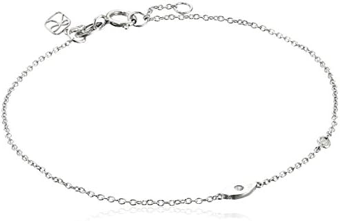 Syd by SE Evil Eye Bracelet with Bezel Set and Burnished Diamond