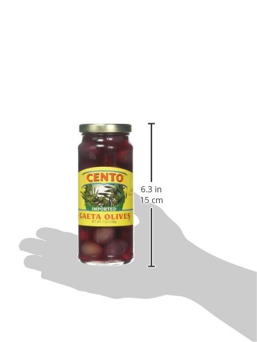 CENTO IMPORTED GAETA OLIVES JARS, 7 OUNCE