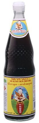 Healthy Boy Thai Light Soy Sauce (thin soy sauce), 10 oz bottle x 2