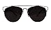 GMAT Retro Vintage Mirrored Aviator Sunglasses Metal Frame Classic Style (Black Frame Grey, Grey)