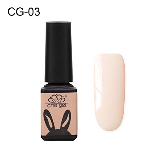 gLoaSublim Gel Nail Polish,Non Toxic Solid Color UV LED Gel Polish Nail Art Varnish Long Lasting Primer - 3