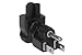 SF Cable USA NEMA 5-15P Plug to IEC C5 Receptacle Right Angle Plug Adapter