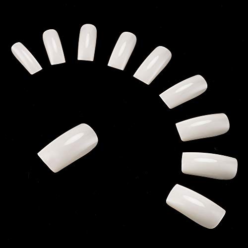 Full Cover Acrylic False Nail Tips, 500PCS Fake Nail Shape Artificial False Nails Tips 10 Sizes with Case for Nail Art Salons and Home DIY (Natural) - Image 6