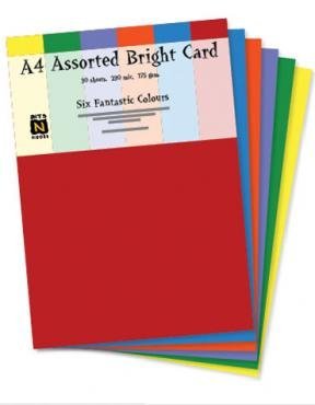 Pack of 30 A4 Bumper Variety Assorted Colours Sheet Cards 230 Mic 160 Gsm Arts Crafts