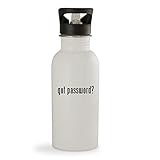 got password? - 20oz Sturdy Stainless Steel Water Bottle, White