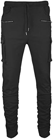 Mens Twill Jogger Pants (M, SAJG3_Black)