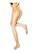 Women Sheer Crotchless Pantyhose Ultra Shiny High Waist Open Crotch Tights Silky Stockings 1pcs Nude