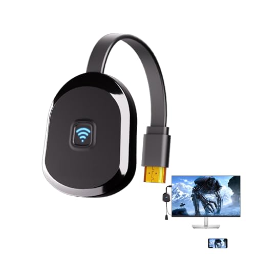 4K Wireless HDMI Display Adapter,TV Adapter for The APP YouTube,for i-Phone, i-Pad, Android, Tablet, Laptop,Windows to HDTV/Monitor/Projector, Compatible Miracast, AirPlay, DLNA