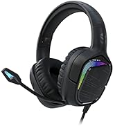 Black Shark Gaming Headset for PC, PS4, PS5, Xbox, Switch, All-in-1 Gaming Headphones with Ultra-...