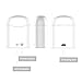WSCSR Bluetooth Wireless Headset Ear Hooks Earphones Noise Cancelling In-ear Earbuds With Mic for iPhone and Android (White1)