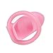 Raycity Resin Chastity Cage Pants Device Cock Cag with 4 Different Ring and a Lock, for Male Penis Exercise Short Pink