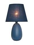 Simple Designs LT2009-BLU Mini Oval Egg Ceramic Table Lamp, Blue (Tools &amp; Home Improvement)