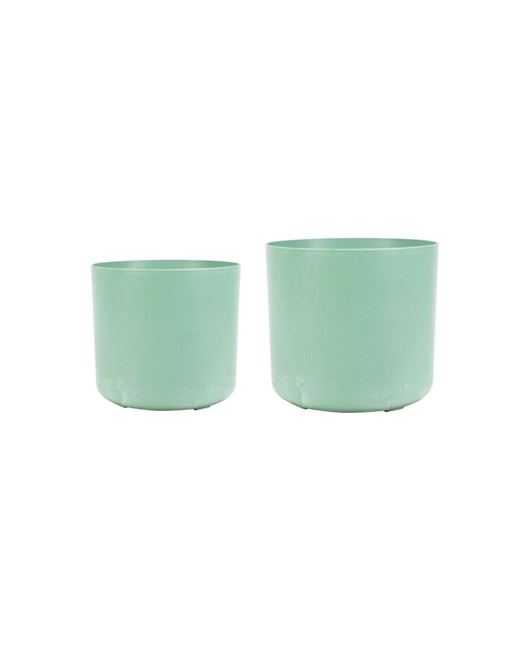 Ivyline Planter Set, Stone, Thyme, Medium D16cmLarge D19cm