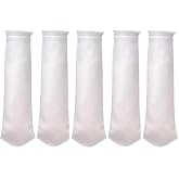 IPW Pentek Polypropylene Filter Bag, 20 in, BP-420-25, 25 Micron | Pack of 5, Polypropylene Construction, Semi-Rigid Cylindrical Design, 20 in Bag Filter for Pentek Systems, 4"D x 4"W x 18"H