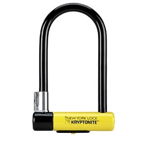 Kryptonite New York Standard Lock with Flex Frame U-Bracket – Yellow, Standard Shackle