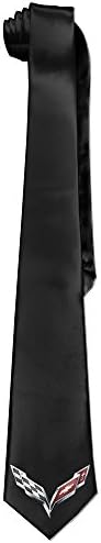 TRYdoo Men's Corvette Logo Skinny Tie