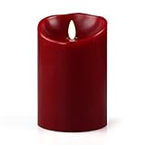 Luminara LED Flameless Candle, Flameless Real Wax Moving Wick LED Candle for Home/Party/Halloween/Chrismas/Wedding Decor with Timer Control Cinnamon Scent 3.5