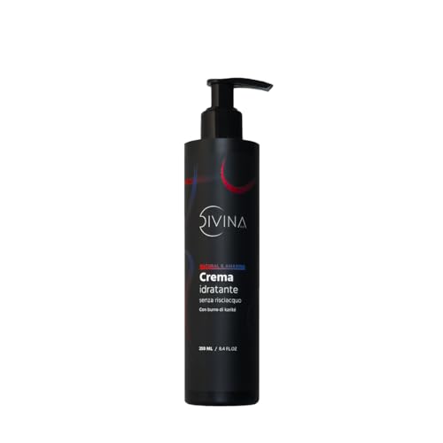 DIVINA BLK Natural & Amazing Afro Natural & Amazing Leave-In Moisturising Cream with Shea Butter for Wavy Curly Super Curly Hair