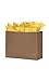 SSWBasics Kraft Paper Shopping Bag - Large (16”L x 6”D x 12 ½”H) - Case of 100