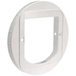 SureFlap cat flap mounting adapter, white, 1 piece (pack of 1)