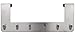 Heavy Duty Over The Door 6 Hooks Rack Organizer, Brushed Nickel