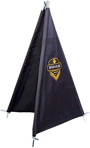 DINGO GEAR Mini Blind for Schutzhund Test, Search and Guard Work, Handmade, Lightweight Folding Refuge for Dog Trainers, IPO and Police Quests, Stable Standing on 3 Supports, 1 Meter High S02912