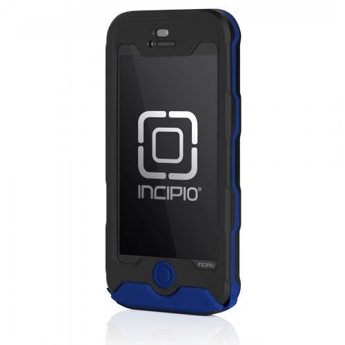Incipio IPH-928 Atlas Case for iPhone 5 - 1 Pack - Retail Packaging - Black/UV Blue