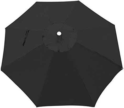 Amazon Com Strong Camel Replacement Patio Umbrella Canopy Cover For 8 2ft 6 Ribs Umbrella Taupe Canopy Only Black Garden Outdoor