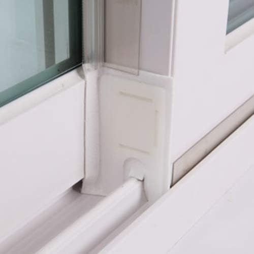 Window Weather Stripping Insulation kit Draft Stopper Foam Seal Tape (White, 2pieces)