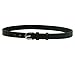 Winners Outer Wear Leather Belt with Stirrup Buckle, Black, 28