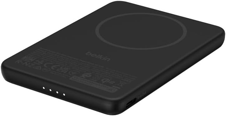 BoostCharge 5000 mAh Bateria Externa com Anel Magnético - Preto