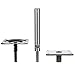 Attwood 97749-7 Swivl-Eze Lock'N-Pin &frac34;-Inch Pedestal Package, Brushed Aluminum Finish, 11 Inches Tall, 7-Inch x 7-Inch Base Plate primary