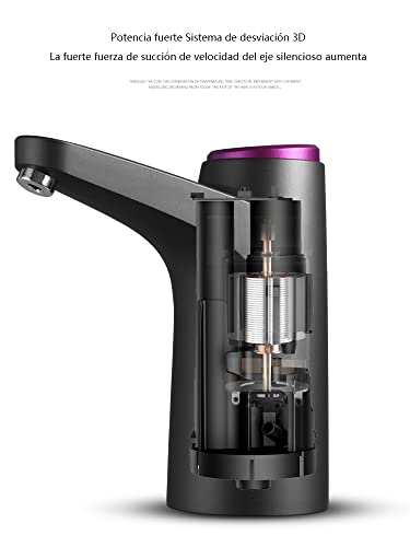 JESWO Dispensador de Agua Garrafon, Bomba para Garrafon de Agua | Portátil USB Recargable Bomba de Agua garrafon, Garrafon Dispensador Eléctrica Inalámbrica para Barbacoas, Casa