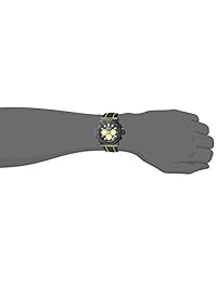 Invicta "Akula Acero Inoxidable y Silicona Reloj Casual De Cuarzo De Los Hombres, color: negro (Modelo: 23106)