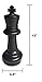 MegaChess Individual Chess Piece - King - 12 Inches Tall - Black or White