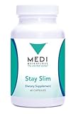 Medi-Weightloss Stay Slim Natural Appetite Suppressant, Hoodia Gordonii & Green Tea Extract, (60 Capsules) - Diet Supplement