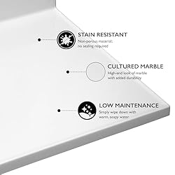 Design House 586214 Cultured Marble Vanity
