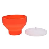 CoscosX Microwave Popcorn Popper, Silicone Popcorn Maker, Collapsible Bowl Red