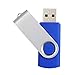KOOTION 10 X 1GB USB Flash Drive 1gb Flash Drive Swivel Thumb Drive Memory Stick Keychain Design Blue