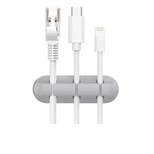 3-Pack Cable Holder Clips, Desktop Cable Organizer Cord Wire Management for USB Charging Cable/Power Cord/Mouse Cable PC Office Home - Thumbnail 4