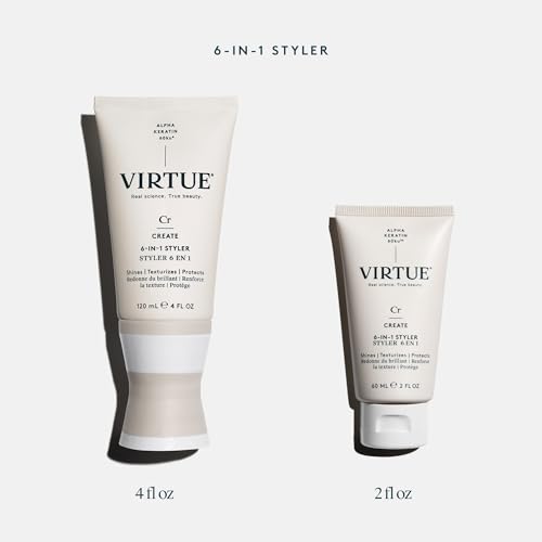 Virtue 6-in-1 Hair Styler, Styling Cream with Heat Protection, Safe for All Hair Types, Color Safe