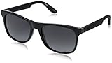 Carrera CA5025S Wayfarer Sunglasses, Shiny Black,Matte Black & Gray Gradient, 54 mm