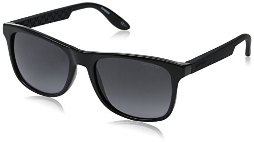 Carrera CA5025S Wayfarer Sunglasses, Shiny Black,Matte Black & Gray Gradient, 54 mm