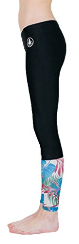 ARGO-Womens-UPF-50-Blue-Palm-Water-Leggings ARGO-Womens-UPF-50-Blue-Palm-Water-Leggings