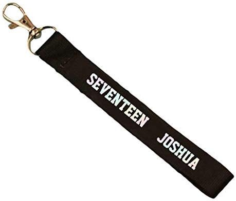 dyudyrujdtry Delicated Kpop Seventeen Short Heel Mobile Phone Lanyard Letters Print Pendant Keychain Bag Pendant Hot Gift Seventeen(None JOSHUA)